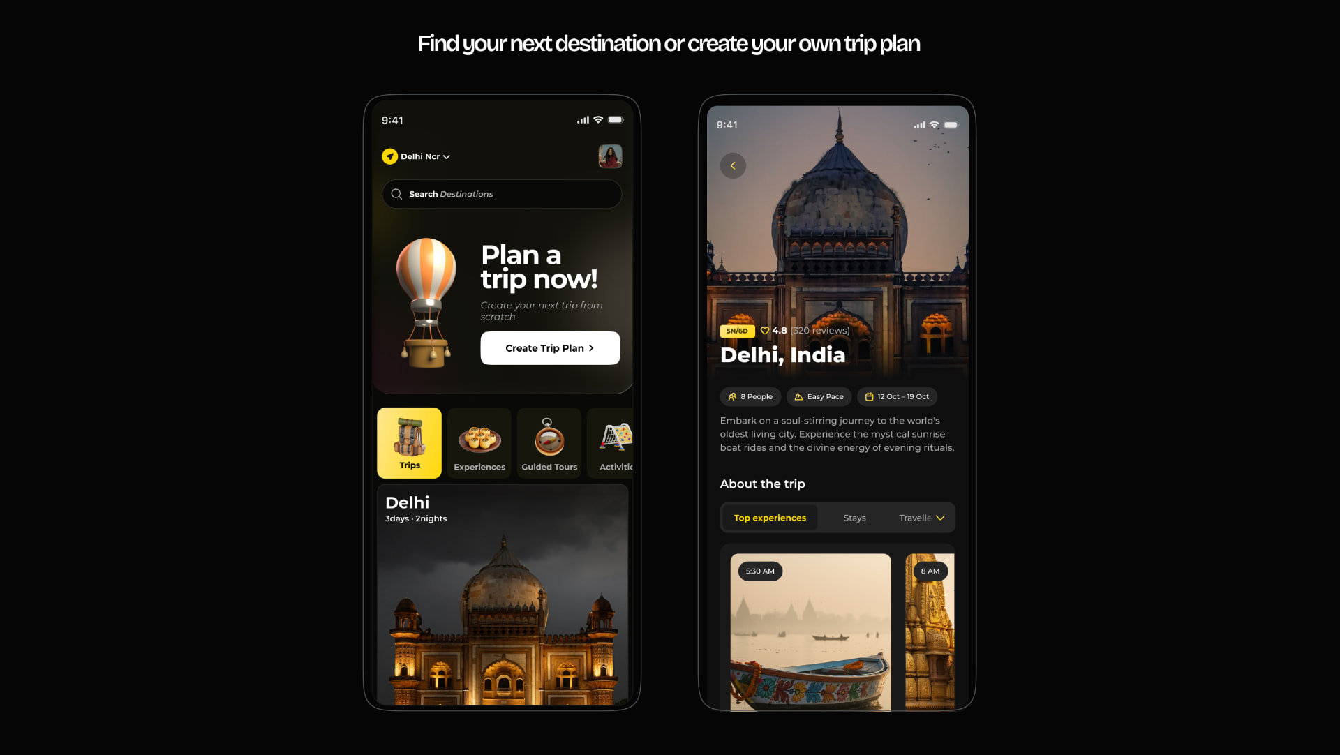 Key features - trip planning, booking and travel companion in one flow